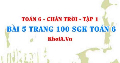 Bài 5 trang 100 SGK Toán 6 Tập 1 Chân trời sáng tạo